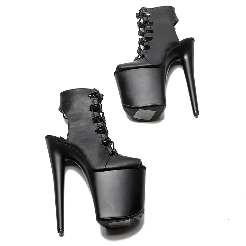 Leecabe 20CM/8Inch Matte Upper Women's Platform boots  party High Heels Pole Dance shoes  platform shoes 2K