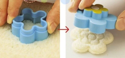 3pcs/set Bear Flower Rabbit Sandwich Mold Cutter Bread Biscuits Embossed Device Cake Tools Rice Balls Lunch Mould |