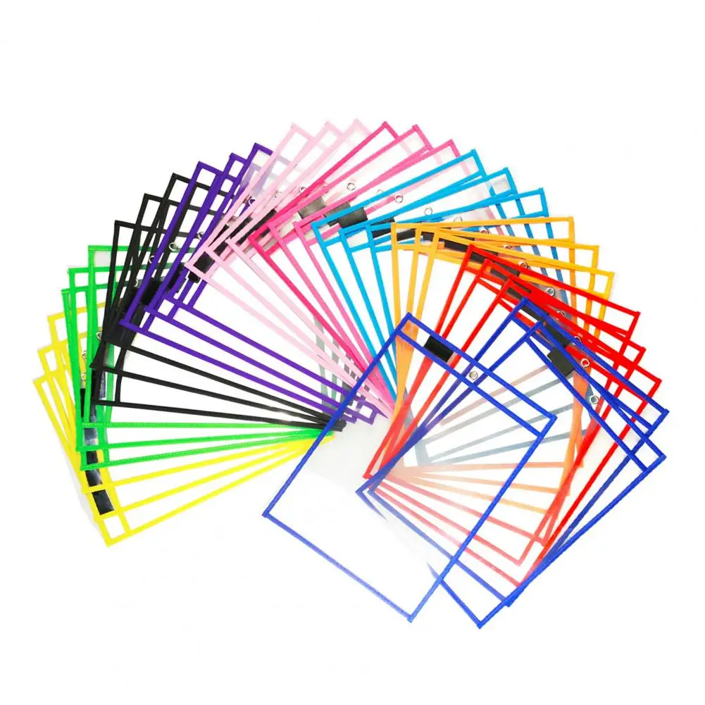 

Convenient Transparent Visible Heavy Duty Dry Erase Ticket Holder for Office