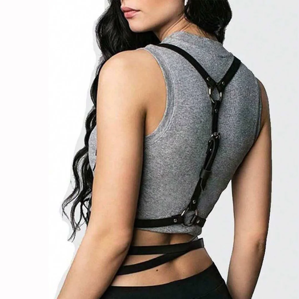 Модный женский кожаный ремень в стиле панк сексуальное нижнее белье корсет чулки