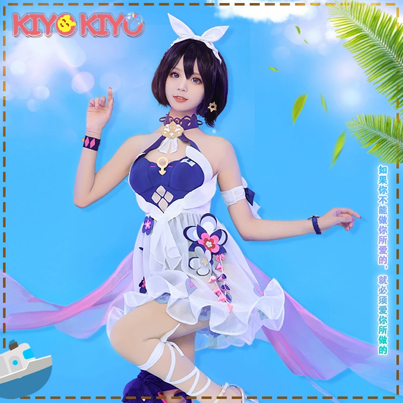 

KIYO-KIYO Pre-sale Honkai Impact 3 Cosplay Seele Vollerei Swimsuit Cosplay Costume Halloween Costume sexy Dress for women