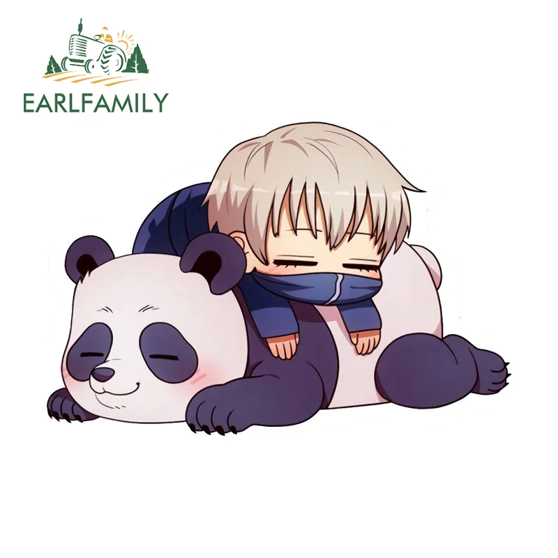 

EARLFAMILY 13 см x 8,8 см для juютцу Kaisen Inumaki Toge автомобильные наклейки креативные устойчивые к царапинам наклейки личные автомобильные товары с окошками