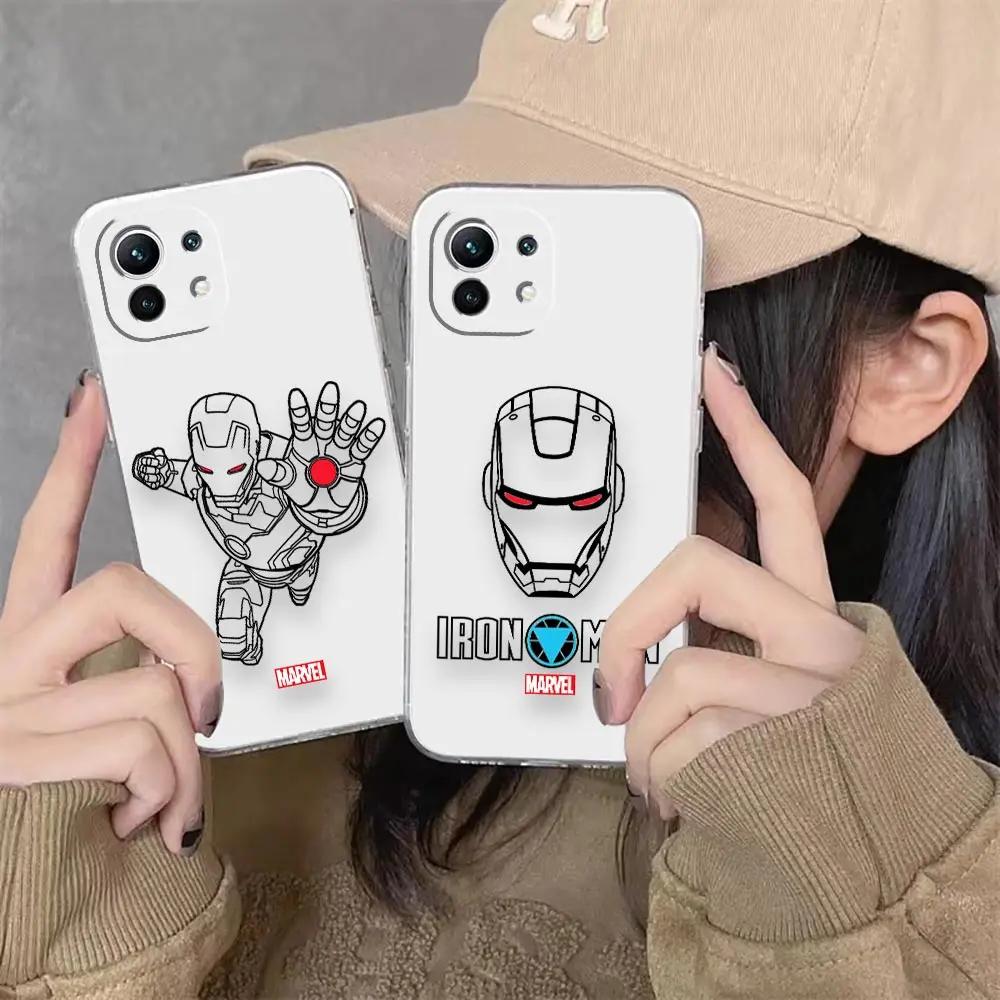 Прозрачный чехол для телефона Xiaomi 13 12 12X 11 11T 10 10S 9SE 9 8 6X 6