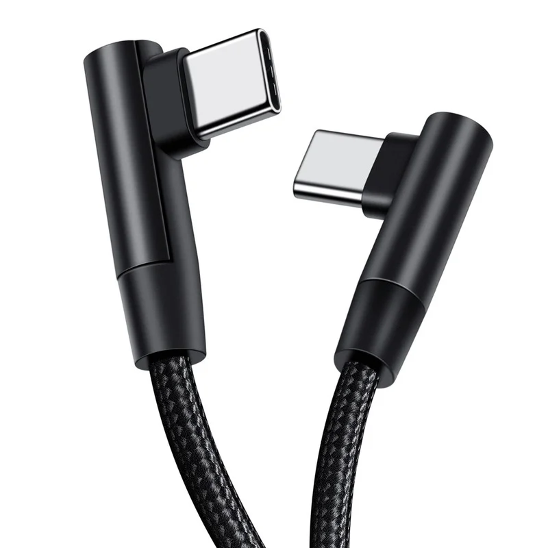 

0.25m/0.5m/1m/2m 90 Degrees USB Type C to USB C Cable For Samsung Huawei Xiaomi Redmi Macbook Quick Charger Cord PD Type-c Cable
