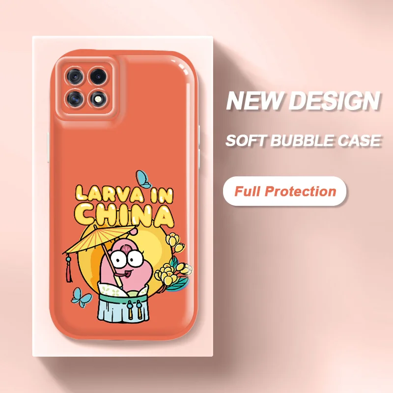 

Bubble Phone Case for OPPO A72 A73 A53 5G A74 A9 A11 A92S A57 F19 Reno4 Z Reno6 Lite Cases New Year Unicorn Bug Soft Air Cushion