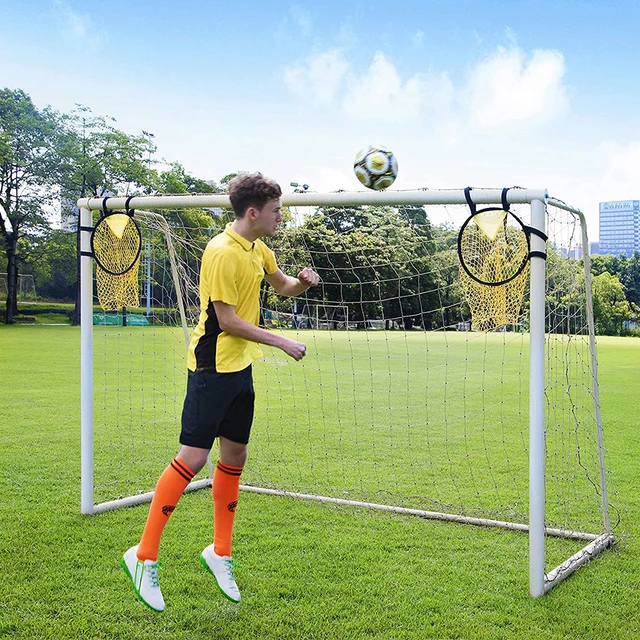 Youth Football Training Shooting Target: Soccer Goal Target Net for Free Kick Practice and TopBins Training 4