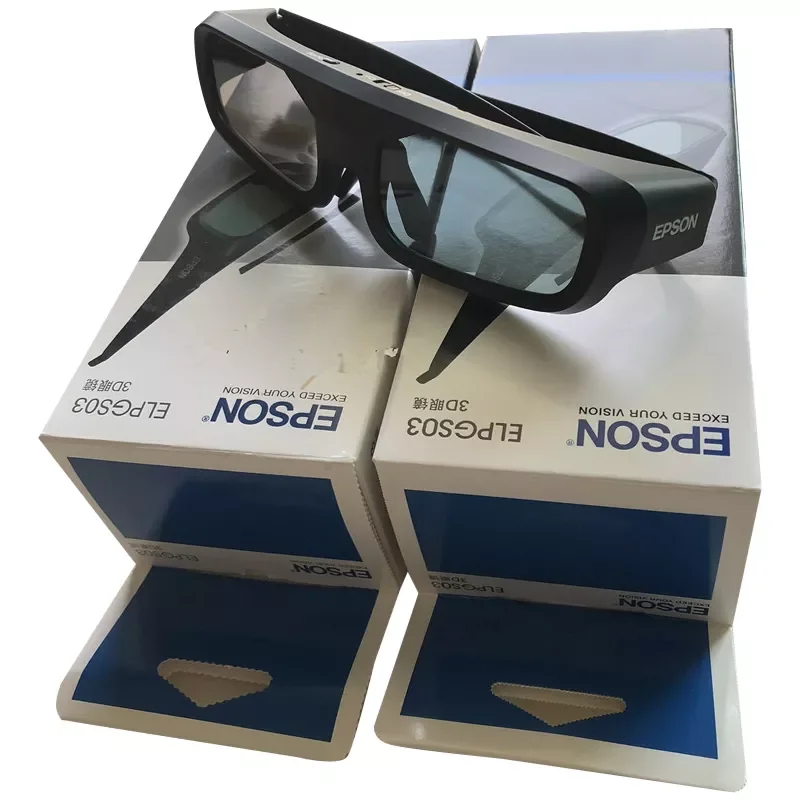 

NEW2023 2 PCS 3D Active Glasses for Epson ELPGS03 EH-TW3020 EH-TW3020E EH-TW5020UB EH-TW5020UBE TW6010 EH-TW6100 TW8100 USB Rech