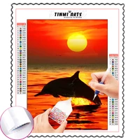 5d diy sunset scenery diamond painting kits full square round with ab drill home decor handmade mosaic embroidery art crafts