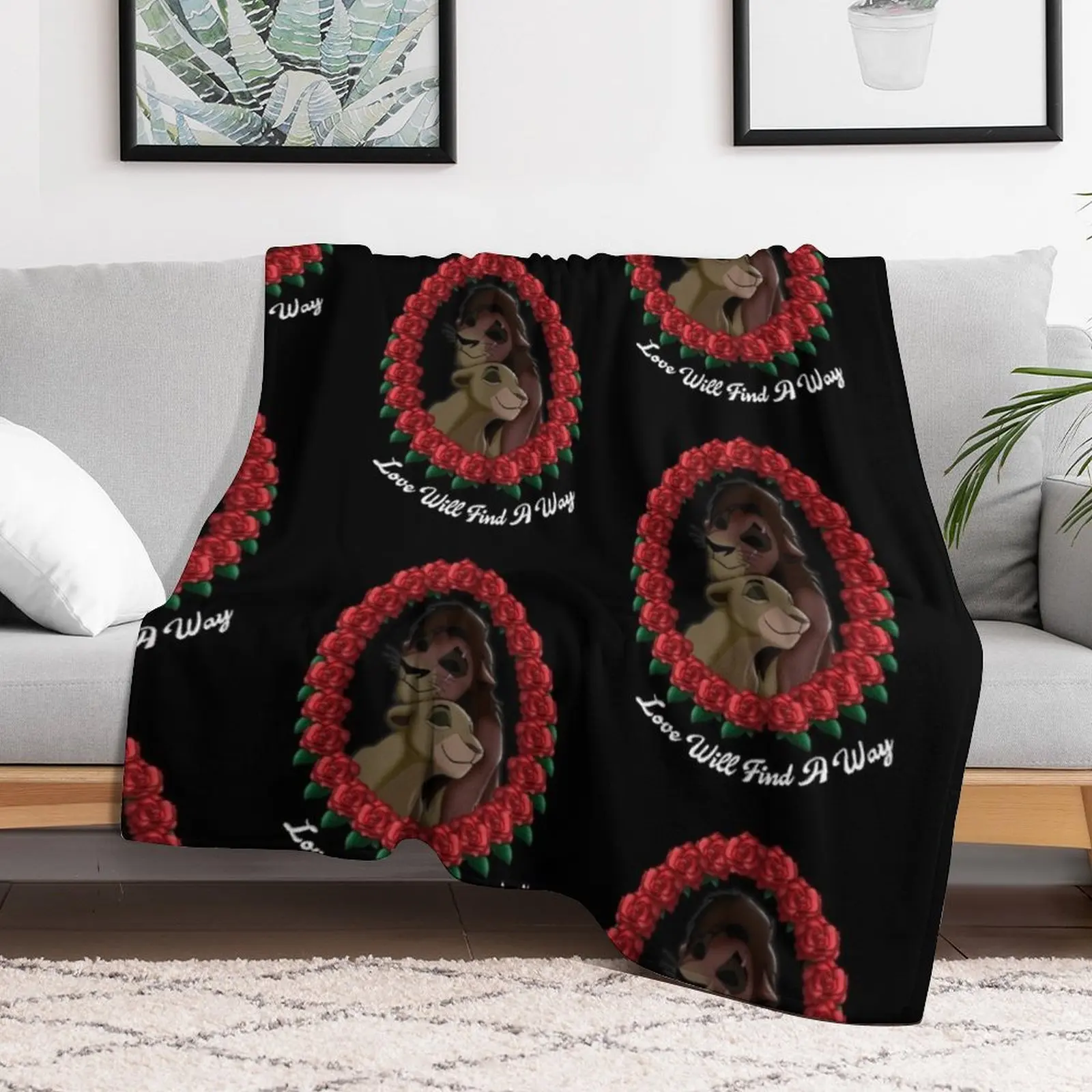 Одеяло Kovu x Kiara fanart тонкие одеяла из фланелевой ткани на заказ походные