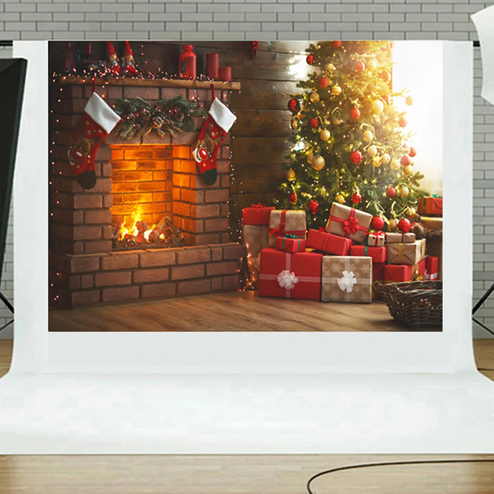 

1pc Christmas Background Photo Holiday Wallpaper Decoration Mural for Photo Photography Videos