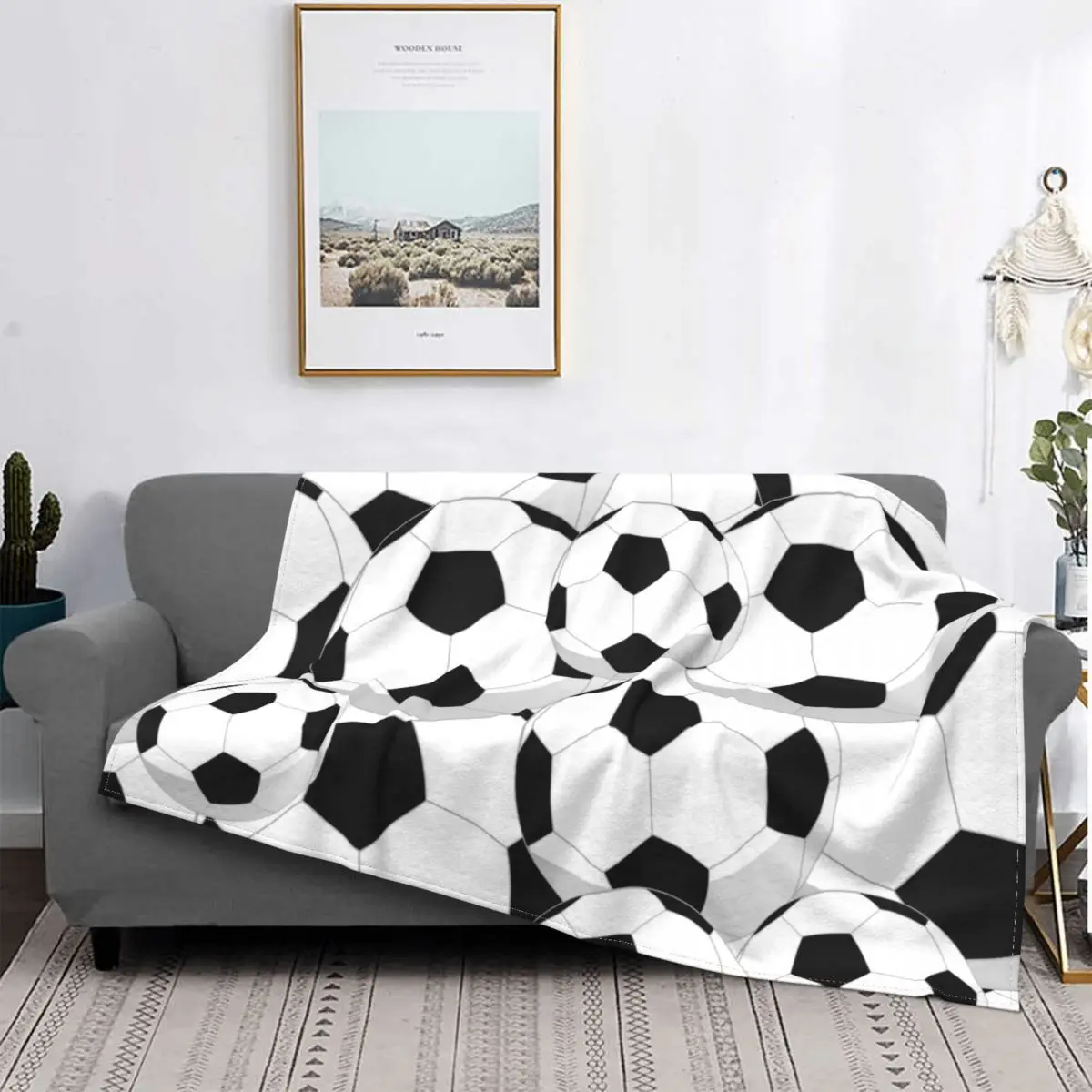 Одеяла для футбольного мяча чехол дивана фланелевые спортивные Ультра-мягкие