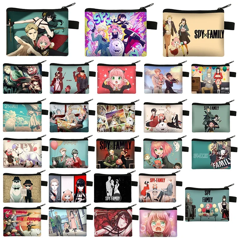 

Шпионская семейная сумка Anya Yor Loid, копировальная сумка на молнии для ручек, женский карандаш, ранцы на молнии для студентов, канцелярская сумка, подарок X 11 см