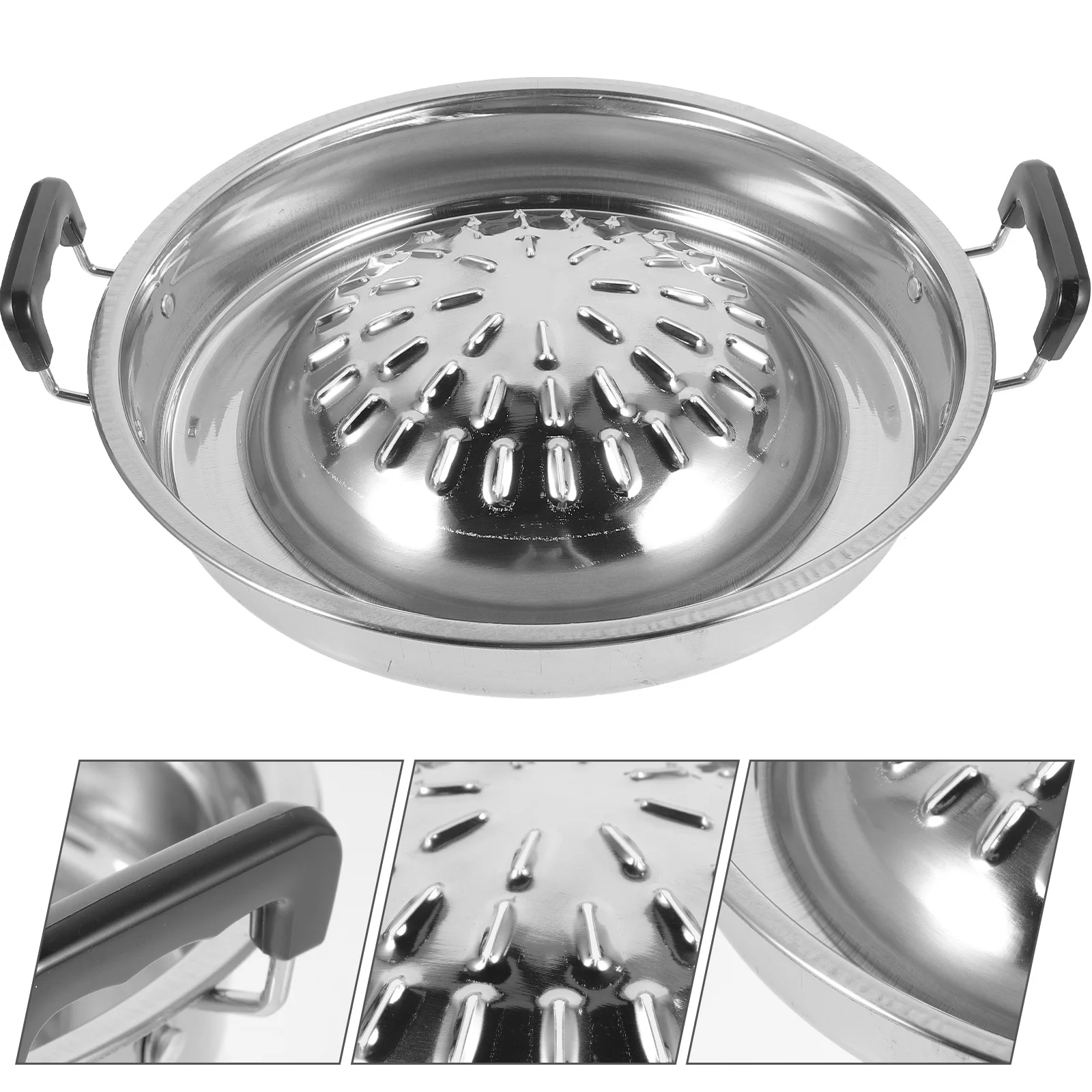 

Korean Bbq Stove Professional Grill Pan Camping Tray Desktop Stainless Steel Portable Basket