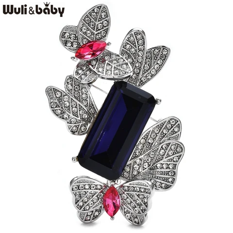Wuli&baby броши с бабочками и цветами