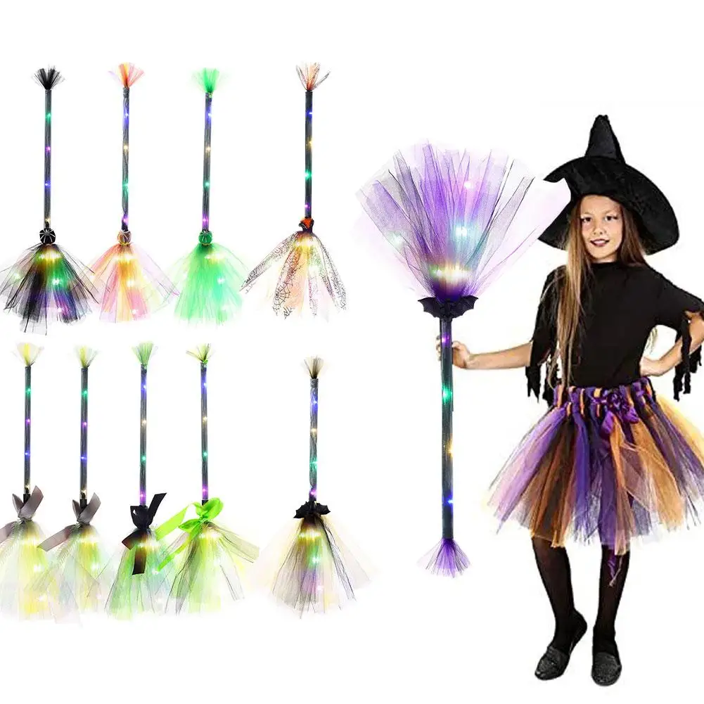 

65 см светящаяся метла для Хэллоуина Искусство косплей костюм маскарада детские подарки аксессуары для Хэллоуина украшение C3A5