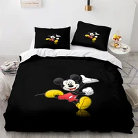 Disney Mickey Mouse Bedding Set Queen King Size Bed Set Children Boy Girl Duvet Cover Pillow Case Comforter Bedding Sets