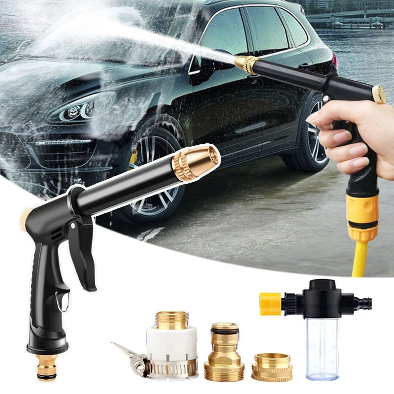 

Adjustable High Pressure Water Gun for Car Washing Garden Watering Cleaning Tools Hose Nozzle Sprinkler Foam Water Washer