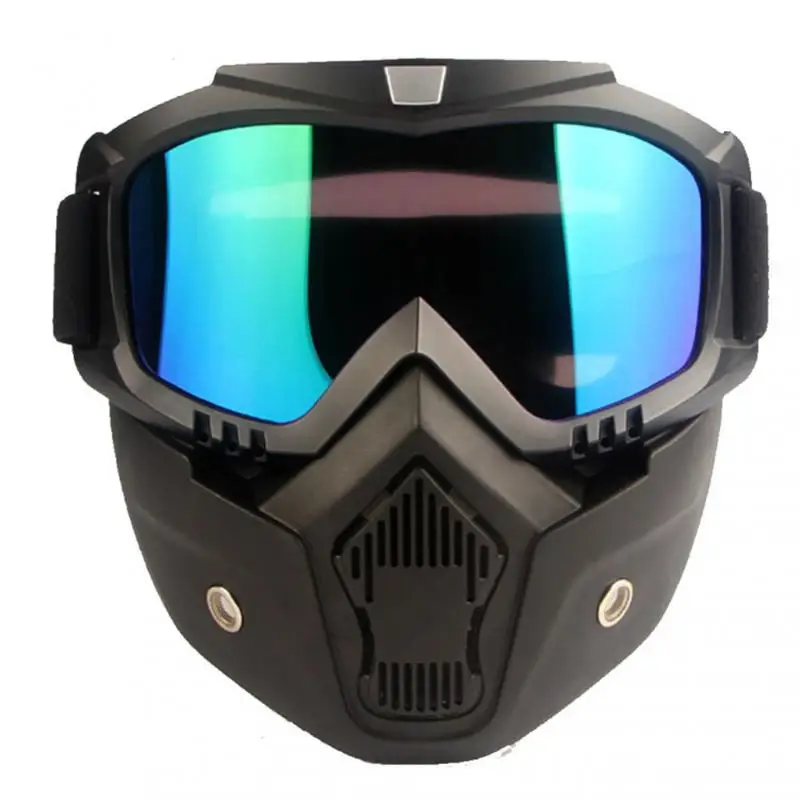 

Мужские и женские лыжные маски для сноуборда, лыжные очки для снегохода, ветрозащитные защитные очки для мотокросса, защитные очки с фильтром для рта