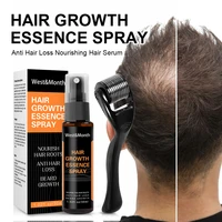 hair growth essence spray with roller set anti hair loss nourishing hair serum promote beard hair growth enhancer spray