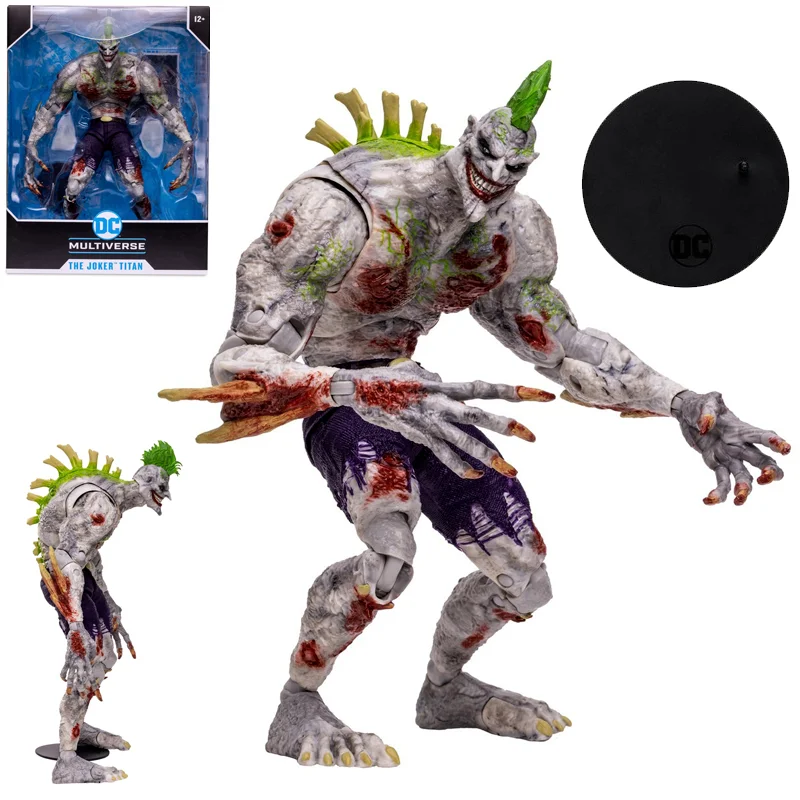 Mcf DC Multiverse The Joker Titan Arkham Asylum Anime Action Figure 10inch Collectible Ornament Birthday Toys Gifts W/ Box