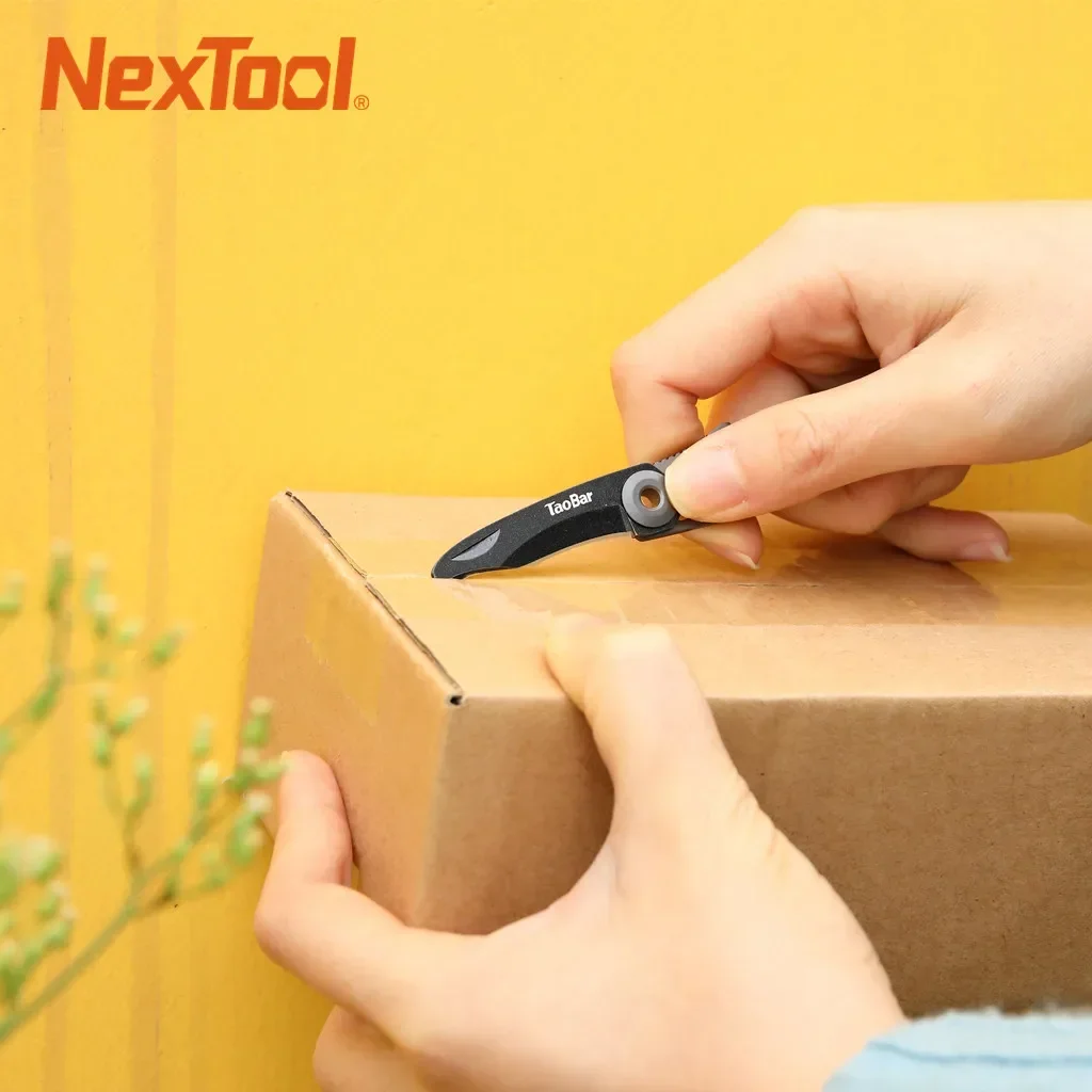 Фото NexTool TaoBar Многофункциональный открывалка для коробок, резак для шнура, мини-спасательный нож, брелок, многофункциональный инструмент, креативные инструменты EDC №4