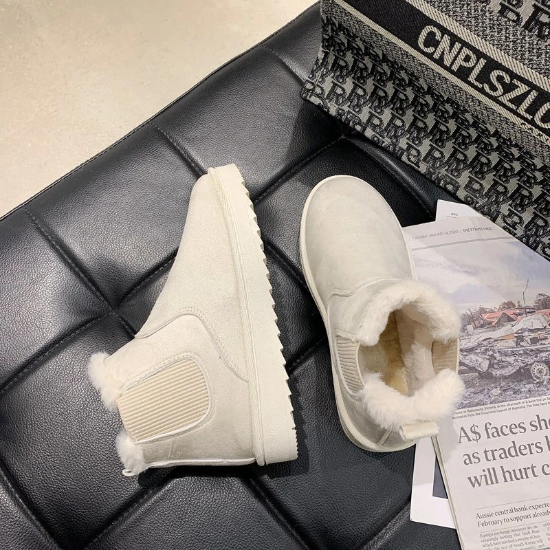 

2022 New Snow Women Boots Thickening Plus Velvet Winter Fashion Warm Short Boots Cotton Shoes Women'S Snow Boots Winter Boots