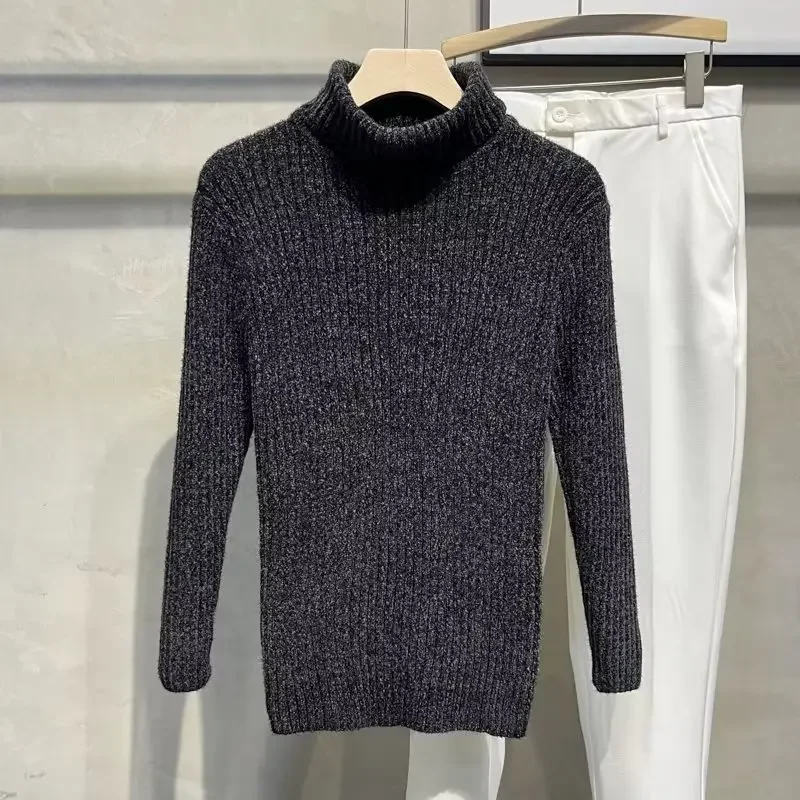 Новый мужской свитер-поло с воротником-поло/черепаховым воротником осень-зима 2023