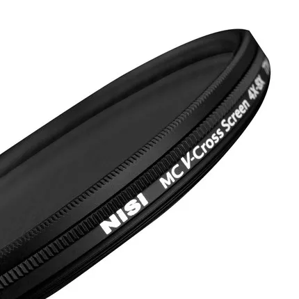 Звездный фильтр NISI 67 мм 72 77 82 MC V-Cross Screen камеры ультратонкий с переключением 4 на 8