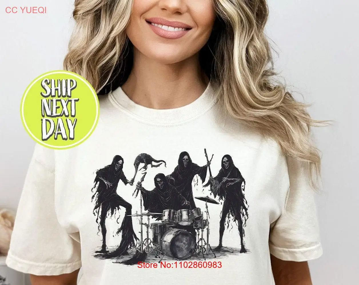 Футболка Skeletons Rock Group GhosT Death Metal Heavy Guitar Skeleton Avada Kedavra Sarcasm TC018 с длинными или