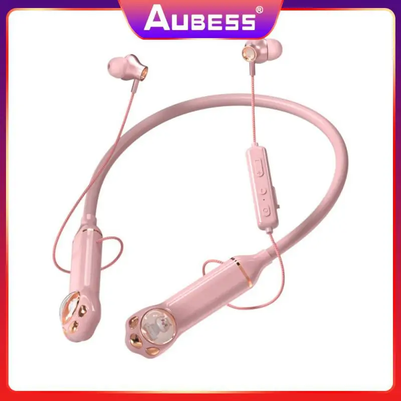 

New Luminous Earphones Lossless Sound Quality Hanging Neck Wireless Earphones Noise Reduction Shocking Bass In Ear Earphones