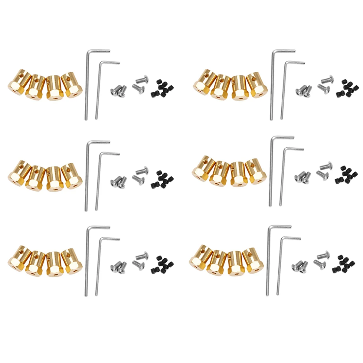 

Латунный комбайнер колеса с шестигранным адаптером для WPL B14 B16 B24 B36 C14 C24 MN D90 D91, 24 шт., от 5 мм до 12 мм, запасные части для радиоуправляемых автомобилей