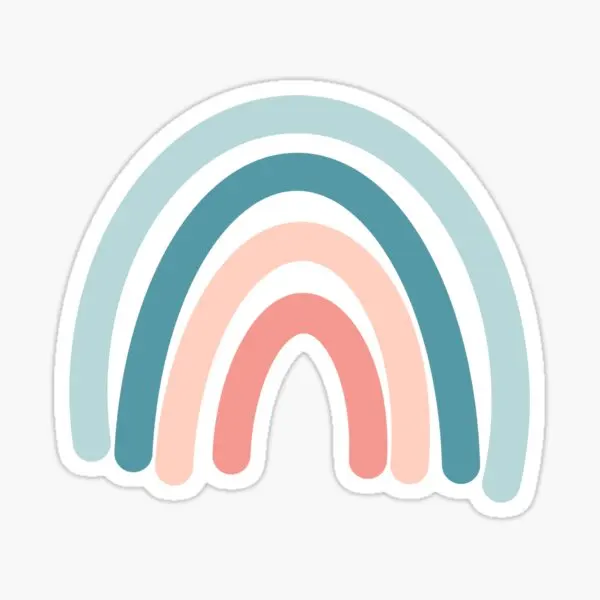 

Rainbow 5PCS Stickers for Background Anime Print Kid Art Cute Room Bumper Cartoon Wall Living Room Stickers Funny Window Laptop