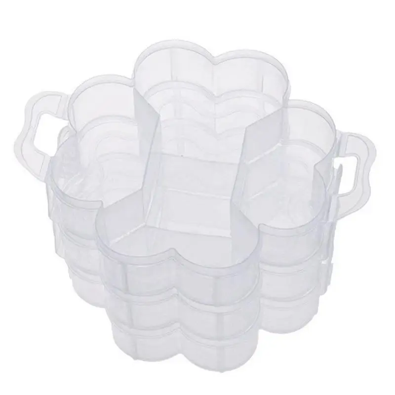 3-уровневый Прозрачный Пластиковый Штабелируемый органайзер для хранения