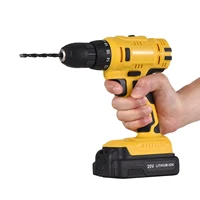 20v portable cordless electric drill 38 inch chuck handheld power drill screwdriver with 1 5ah battery fast charger power tools