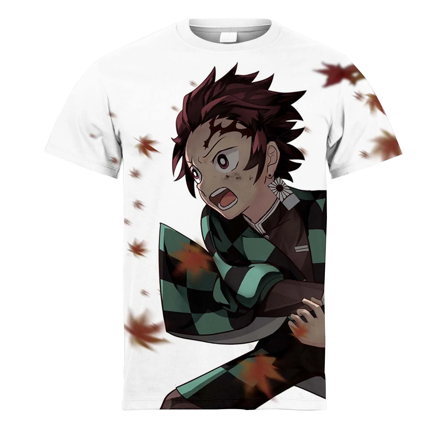 

2023 Fashion Cartoon Printed Short Sleeve Day Comic Series Ghost Annihilator 3d Character Casual T-Shirt For Children And Adults