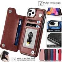 leather wallet back case for iphone 11 12 13 pro max mini xr xs 8 7 6s 6 plus se 2020 5s 5 card slots holder flip cover magnetic