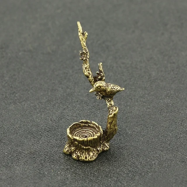 

Antique copper plum tree branch decoration creative animal tree stump incense burner home office office desk decoration