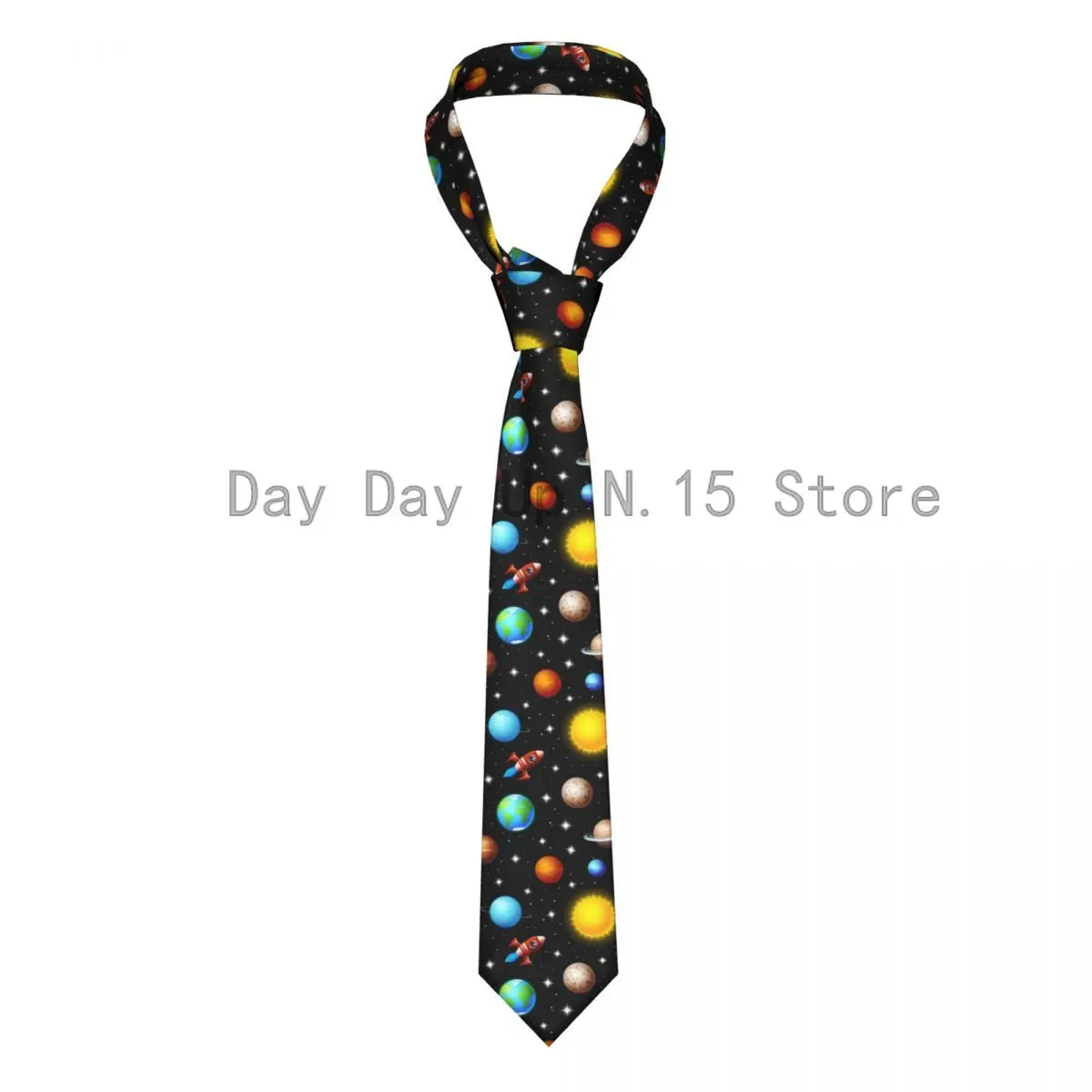 

Rockets Flying Through Starry Sky In Outer Space Tie For Men Women Necktie Tie Clothing Accessories