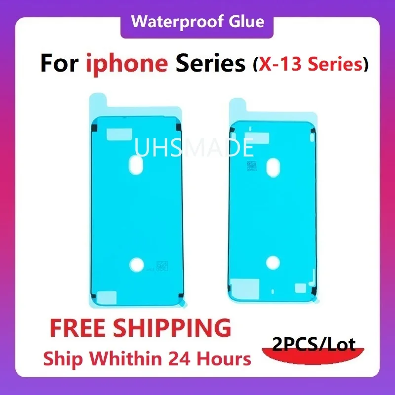 

2PCS Waterproof Glue for IPhone 12Pro 12Mini 13Pro 13 PROMAX X XS MAX XR 11PRO 11promax LCD Screen Frame Seal Waterproof Sticker