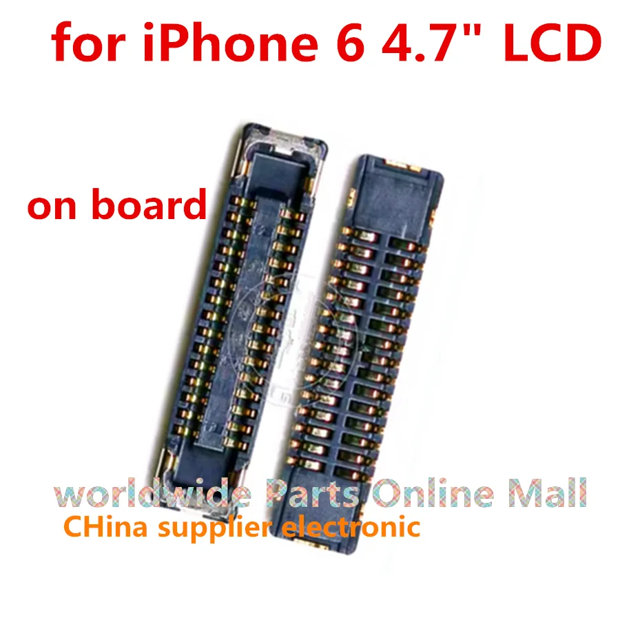 10 шт.-100 шт. FPC J2019 для iPhone 6 4 7 &quot разъем ЖК-дисплея экрана порт на материнской плате