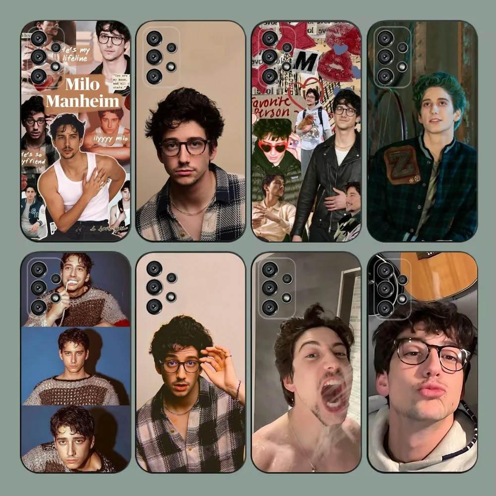 Фото Чехол для телефона Milo boyfriend Manheim для Samsung Galaxy A20, A21s, A22, A31, A32, A52, A53, A72, 73, A80, A91 Мягкий черный чехол №1