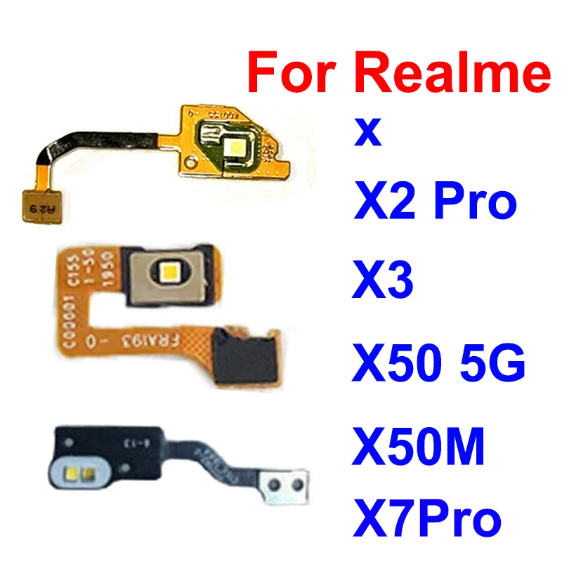 Для Realme X X3 X50 X50M X2 X7 Pro Экстремальная фотовспышка для камеры задняя Вспышка гибкий кабель вспысветильник датчик приближения гибкие Ленточные детали