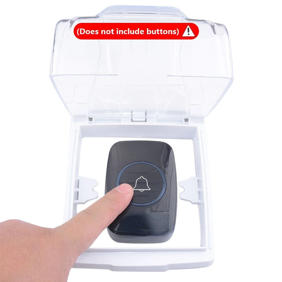 

Waterproof Cover For Wireless Doorbell Door Bell Ring Button Transmitter