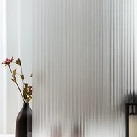 new stripe decorative window film opaque privacy uv protection static non adhesive clings stained glass sticker for home frosted