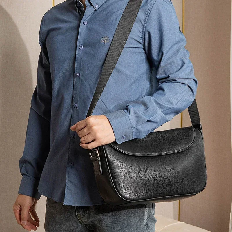 Простой дизайн дорожные сумки из натуральной кожи мужская сумка на ремне мягкая