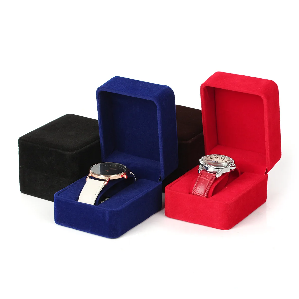 Роскошные фланелевые футляры для хранения часов винтажная упаковка наручных