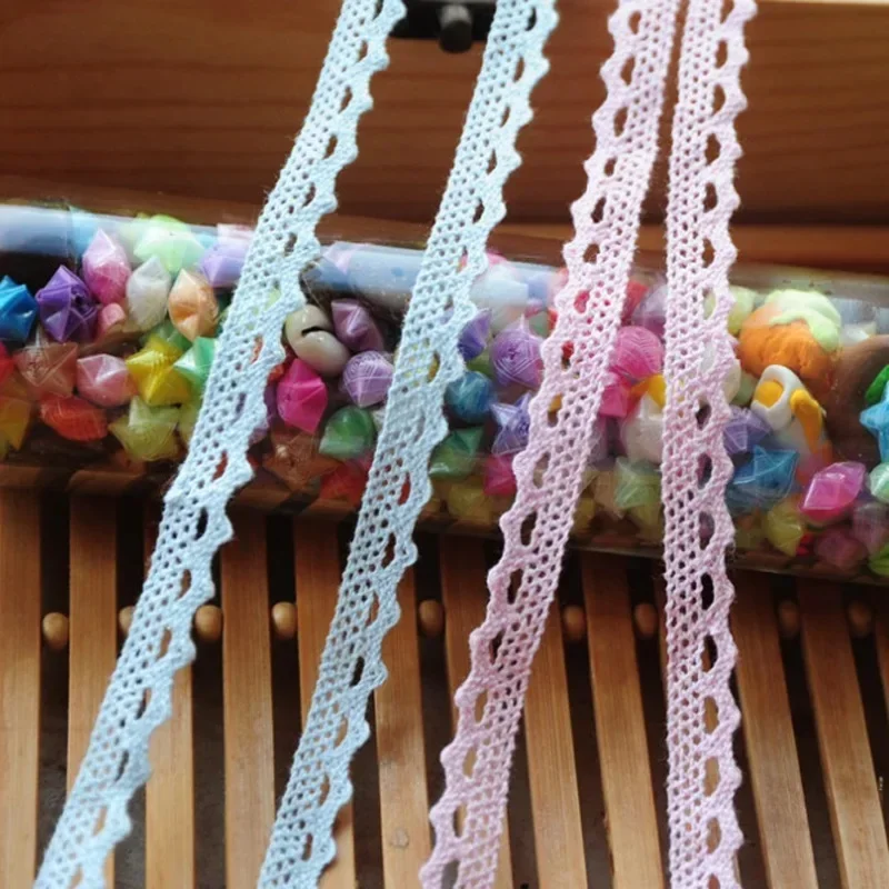 Хлопчатобумажная вязаная кружевная ткань Отделка лентой полый пэчворк