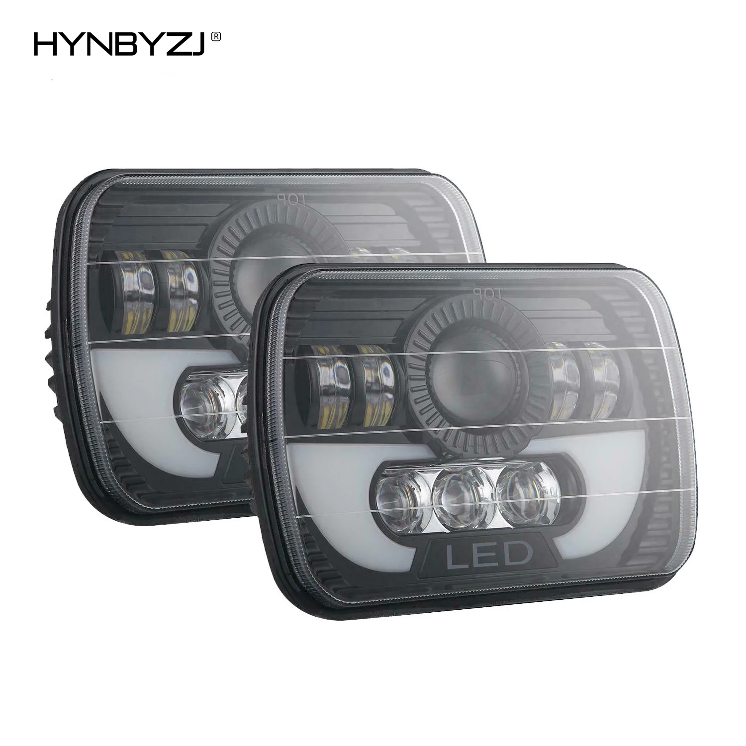 

300W 5X7" 7x6 Inch Rectangle LED Headlight Truck Lorry Led Off-road Work Light For Jeep Ford GMC