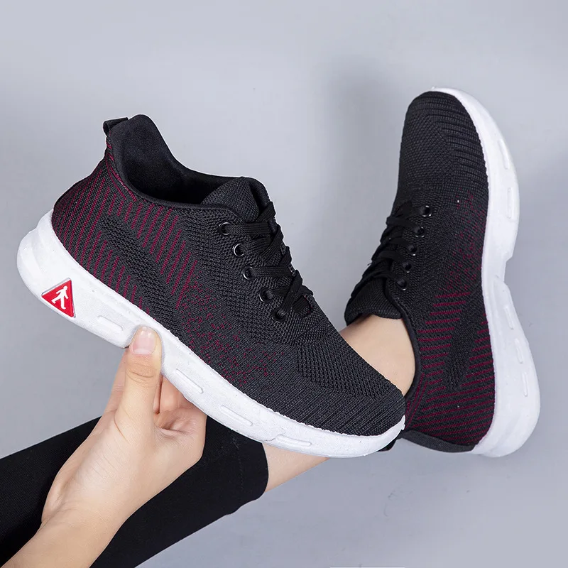 

Women's Flying Woven Lightweight Casual Sports Shoes Running Shoes Comfortable Athletic Training Footwear Tennis Ladies Shoes