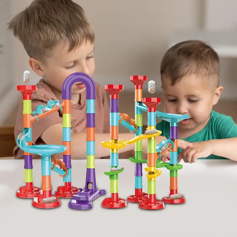 

Конструктор Детский развивающий «сделай сам», набор строительных блоков с шаровой дорожкой, гоночная трасса, игрушечный набор